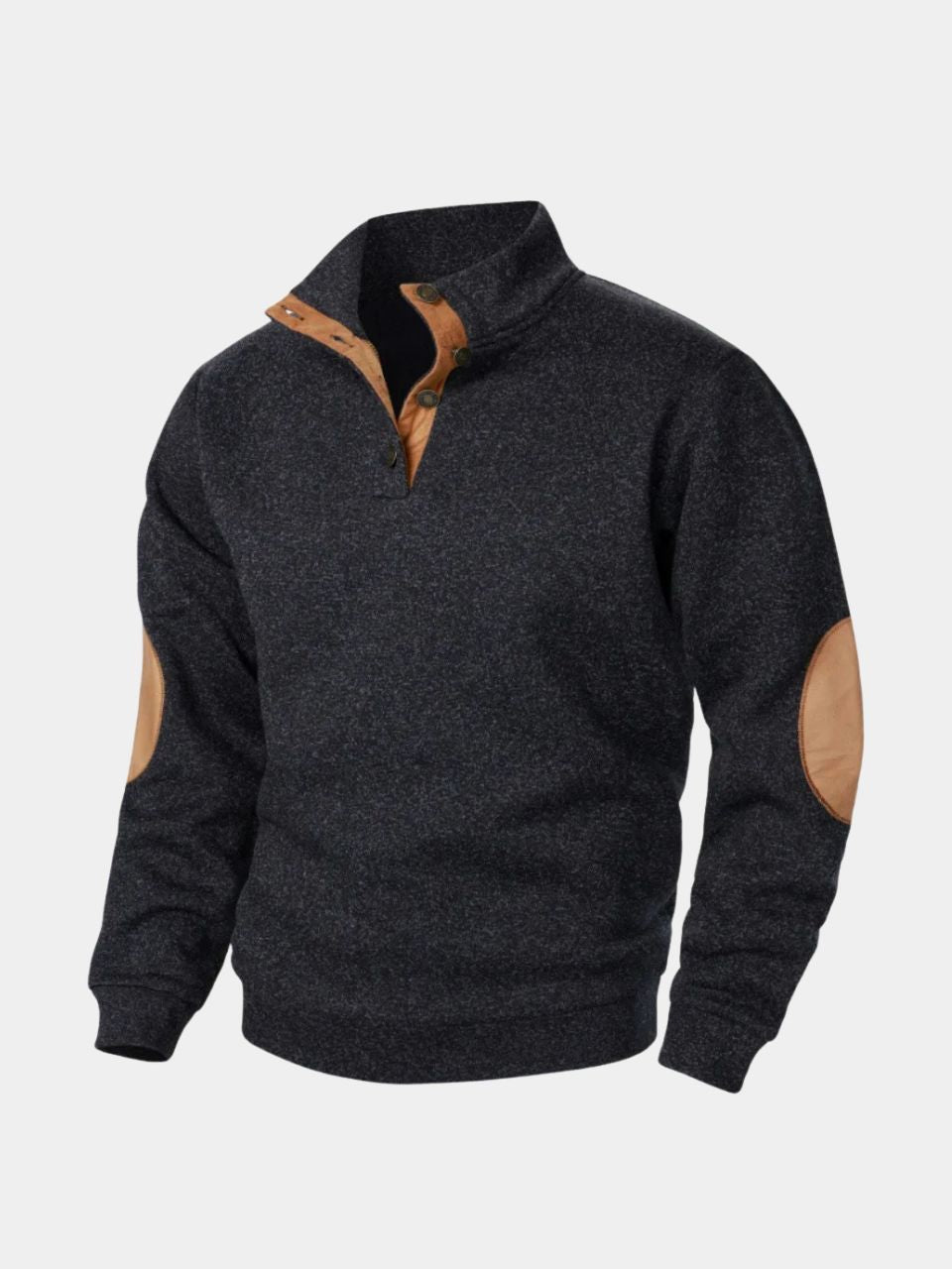 Callum | Heritage Pullover with Contrast Elbow Patches for Men