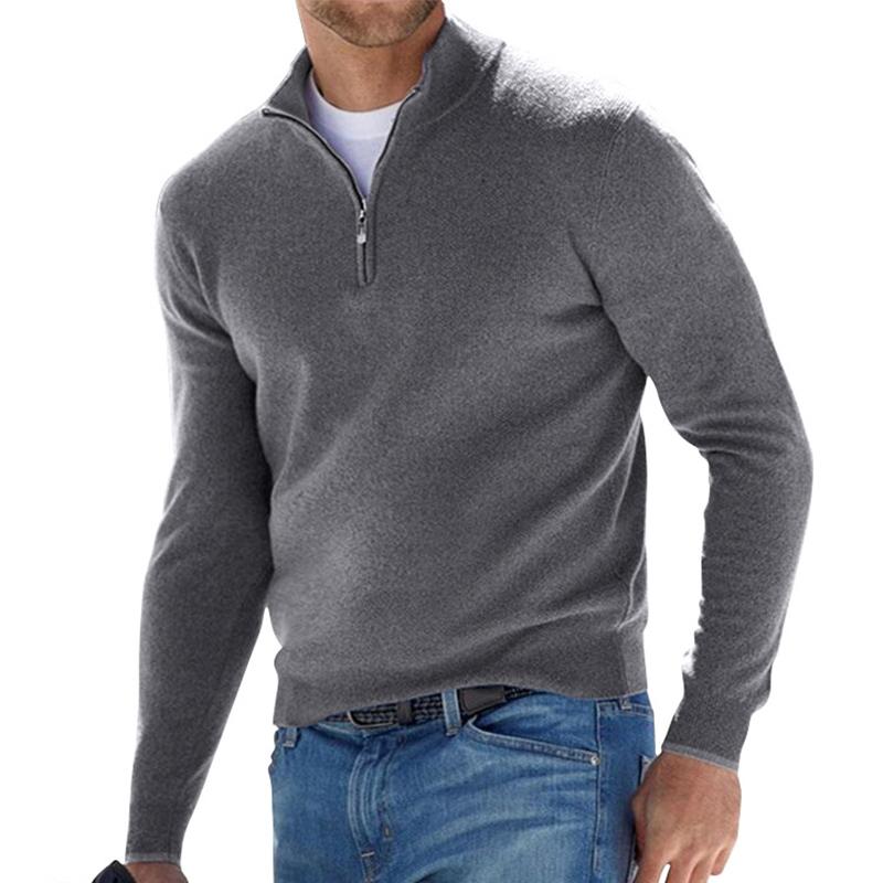 Harris | Comfort Half Zip Knit Pullover with Clean Build for Men