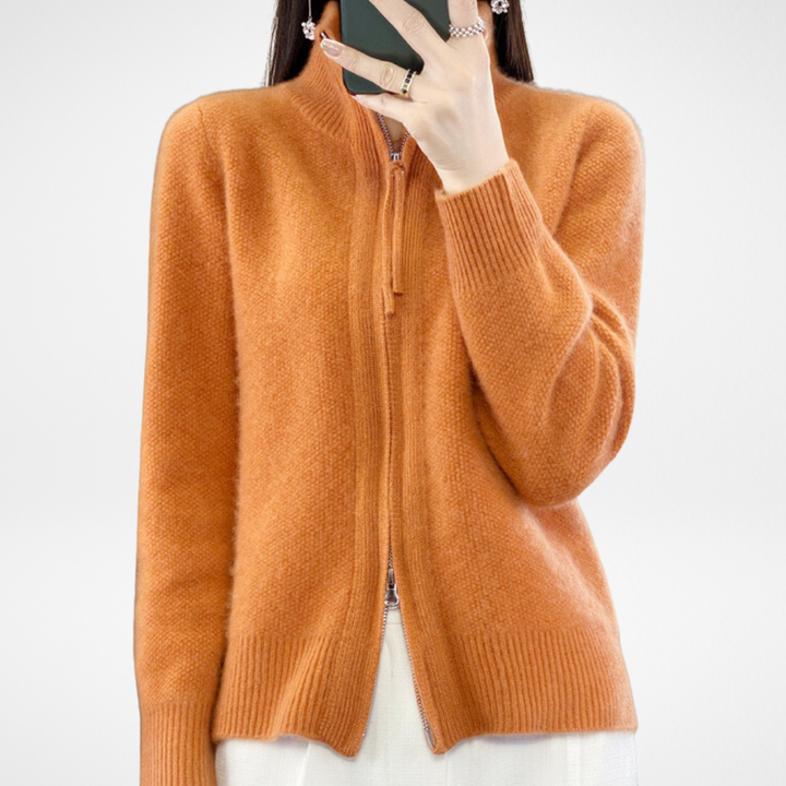 Katrina | Minimalist Zip Sweater with Sleek Modern Silhouette for Women