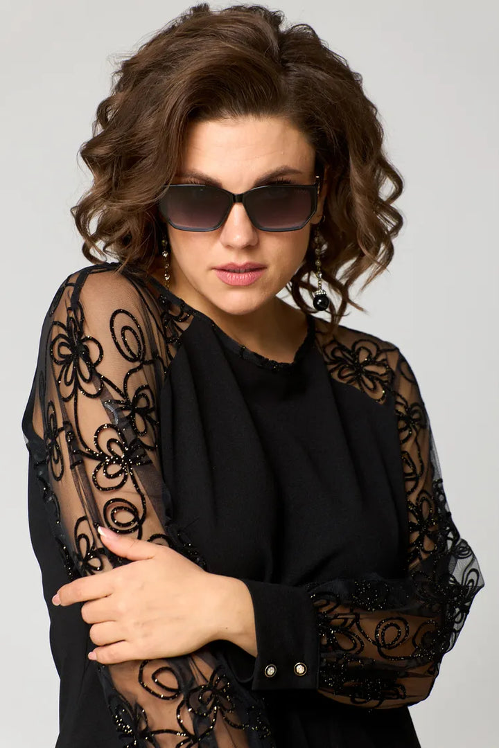 Destiny - Ttendy Lace-Sleeve Dress