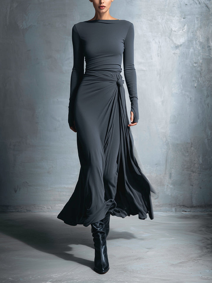 Vittoria · Maxi Dress with Side Knot