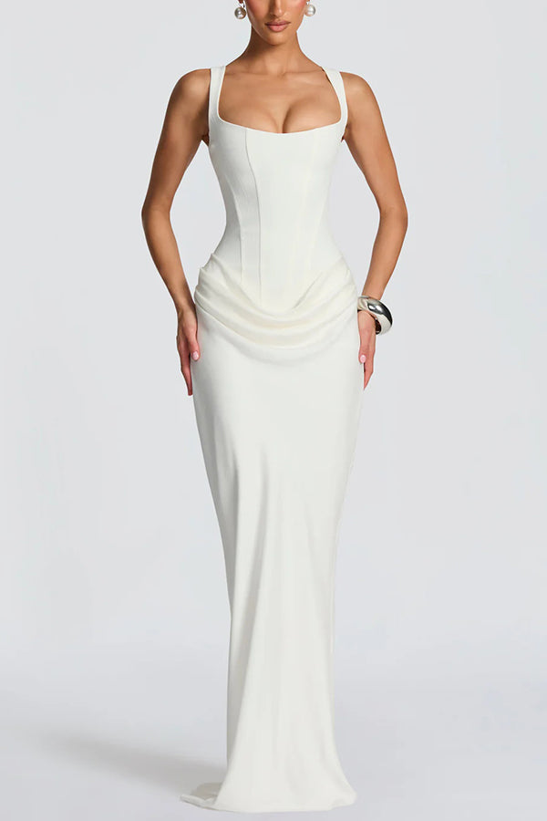 Luna - Square Neck Maxi Dress