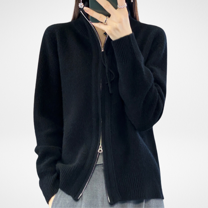 Katrina | Minimalist Zip Sweater with Sleek Modern Silhouette for Women