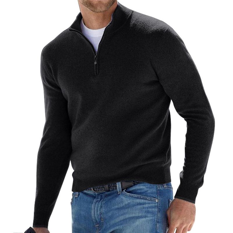 Harris | Comfort Half Zip Knit Pullover with Clean Build for Men