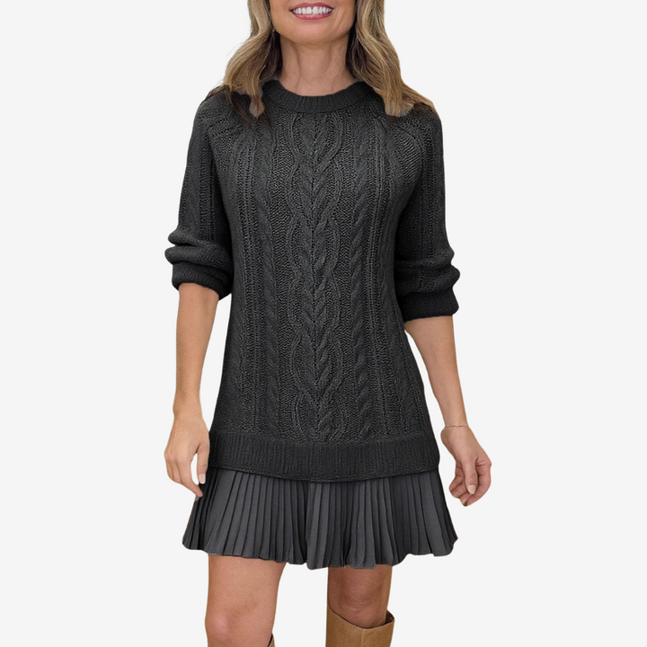 Gaelle Knit Sweater Dress