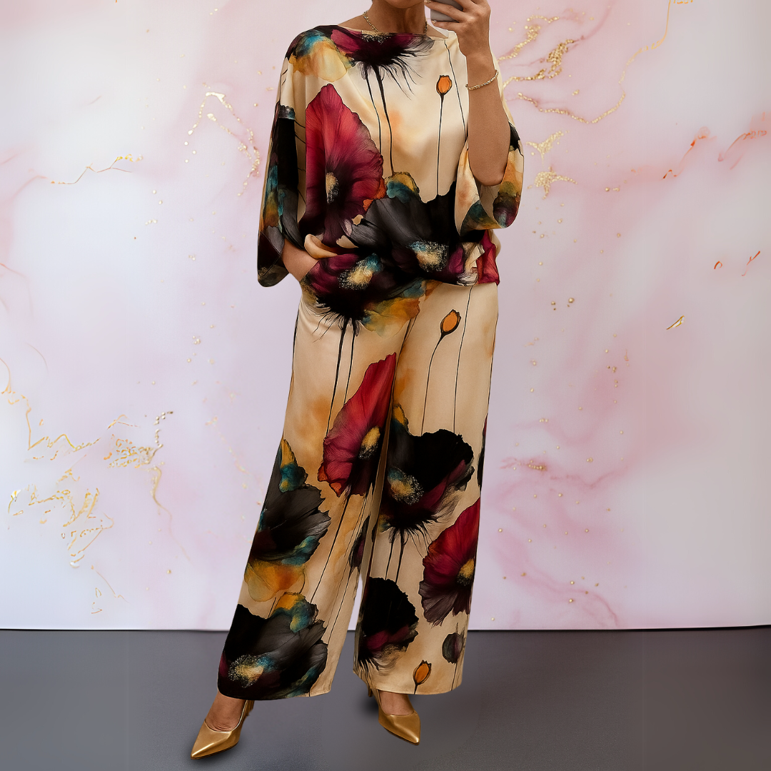 Maelora™ | Satin Two-Piece Women&