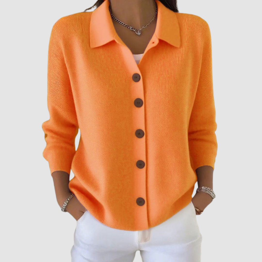 Leonora | Button-Up Knit Cardigan with Everyday Softness for Women