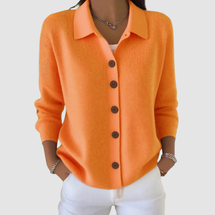 Leonora | Button-Up Knit Cardigan with Everyday Softness for Women