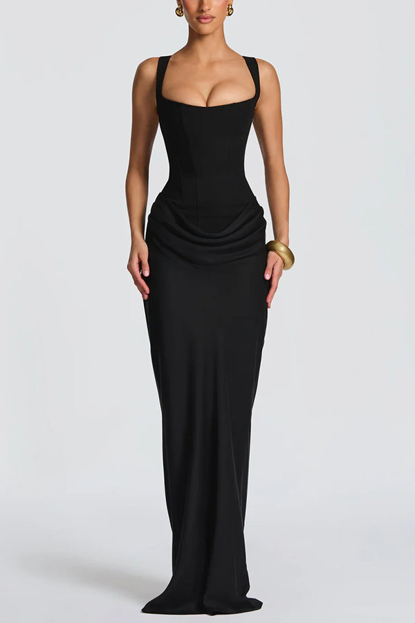 Luna - Square Neck Maxi Dress