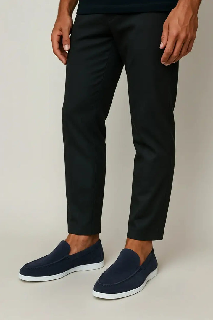 Barnaby | Suede Loafers with Sharp Silhouette and Soft Sole for Men