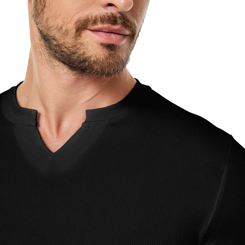 Elias | Athletic Ribbed Longline Top with Sculpted Fit for Men
