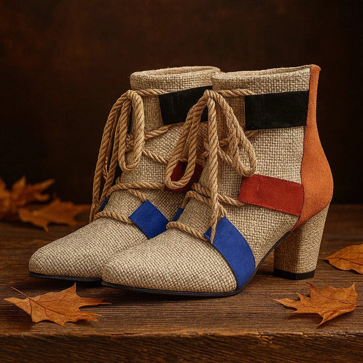 RAYA ROPE-LACE BOOTIES