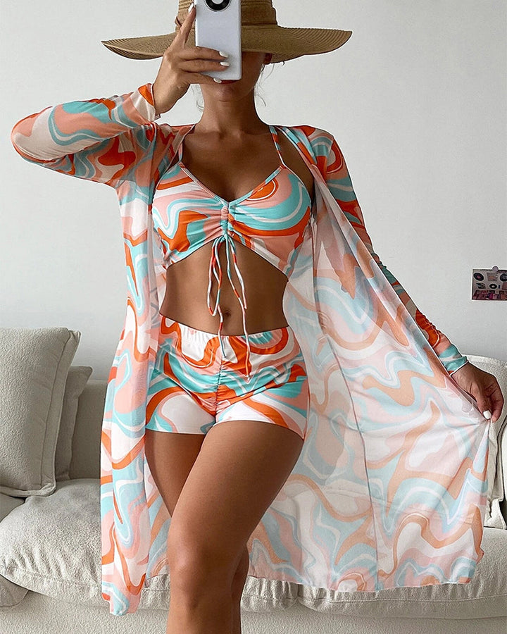 Zellea | 3-Piece Printed Bikini Set