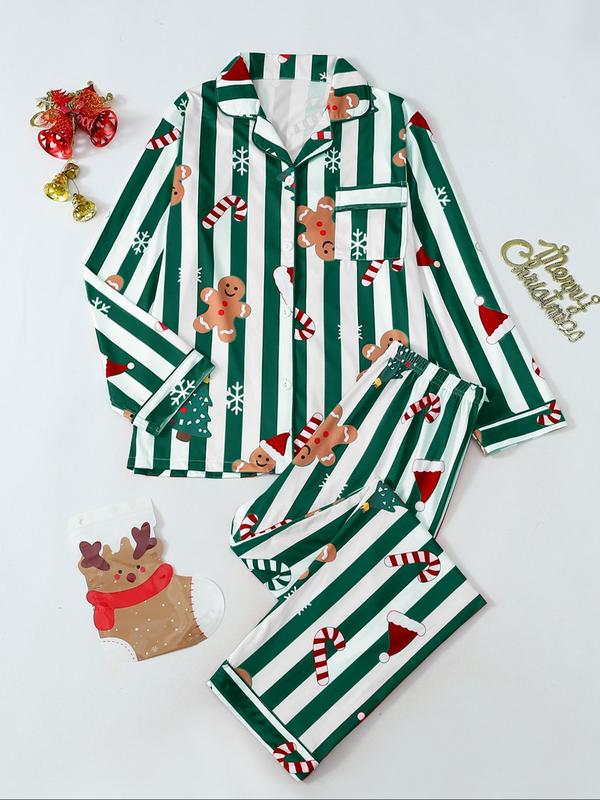 Olivia | Soft Breathable Christmas Pyjama Set with Festive Print for Women