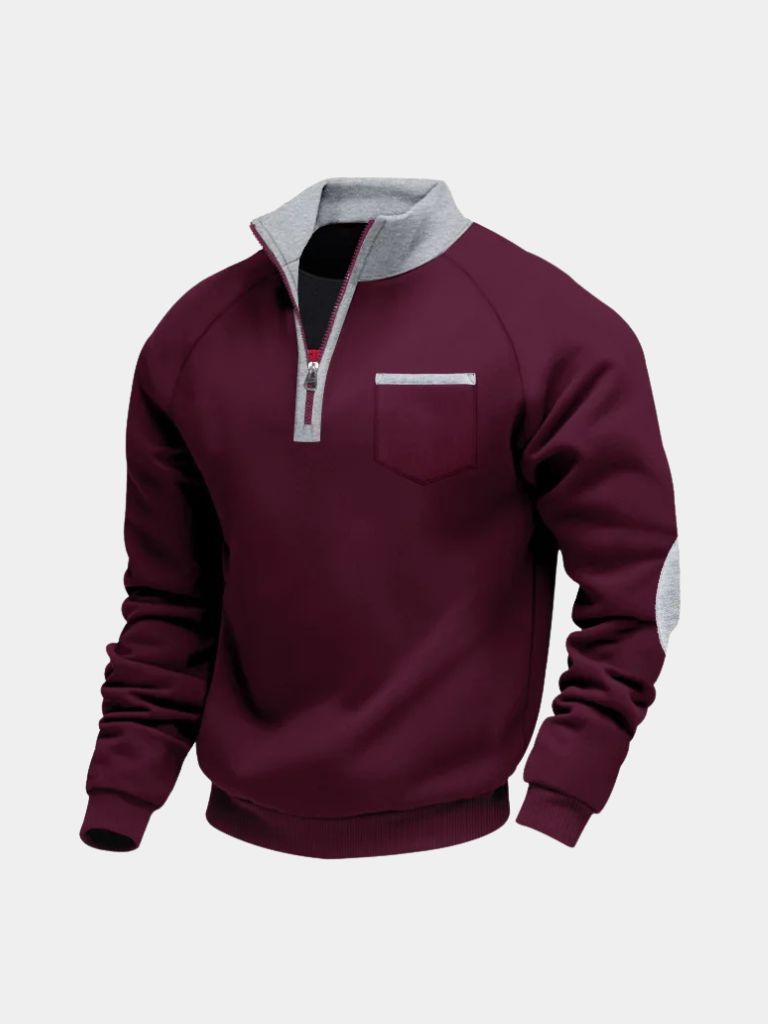 Clayton | Classic Quarter Zip Pullover with Refined Silhouette for Men
