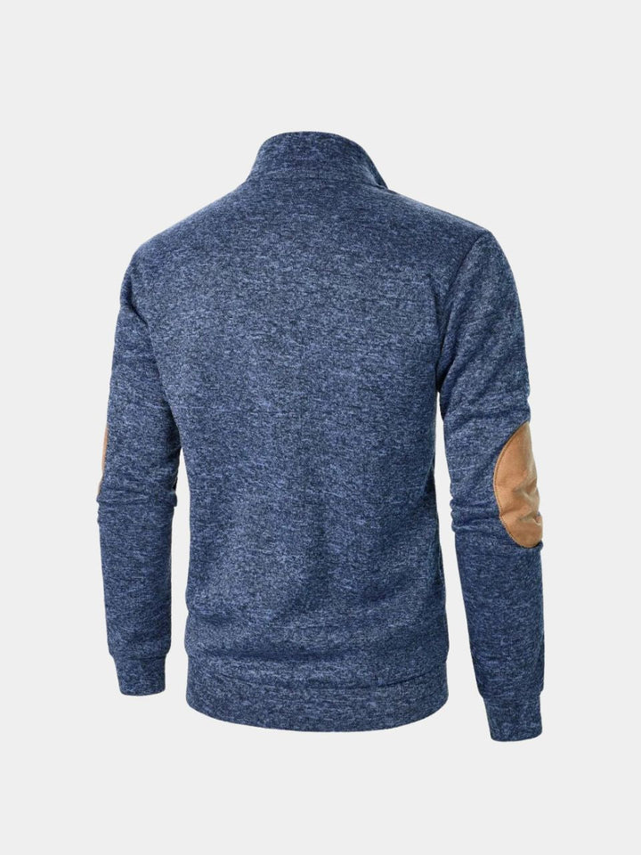 Callum | Heritage Pullover with Contrast Elbow Patches for Men