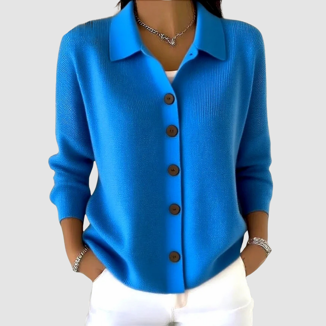 Leonora | Button-Up Knit Cardigan with Everyday Softness for Women