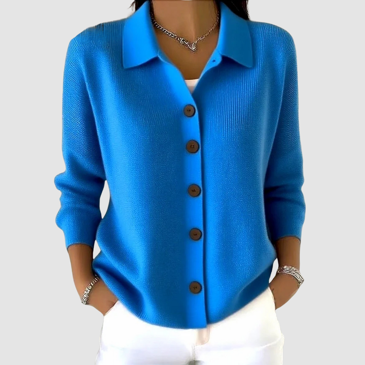 Leonora | Button-Up Knit Cardigan with Everyday Softness for Women