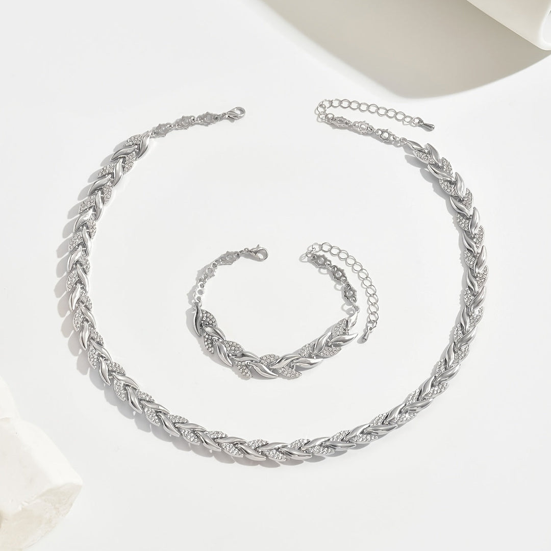Leïna Mermaid Tail Necklace &amp; Bracelet Set