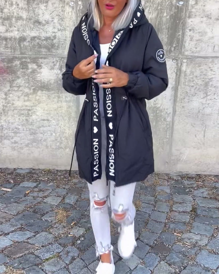 Vanessa | Casual Zip Up Jacket with Adjustable Drawstring for Women