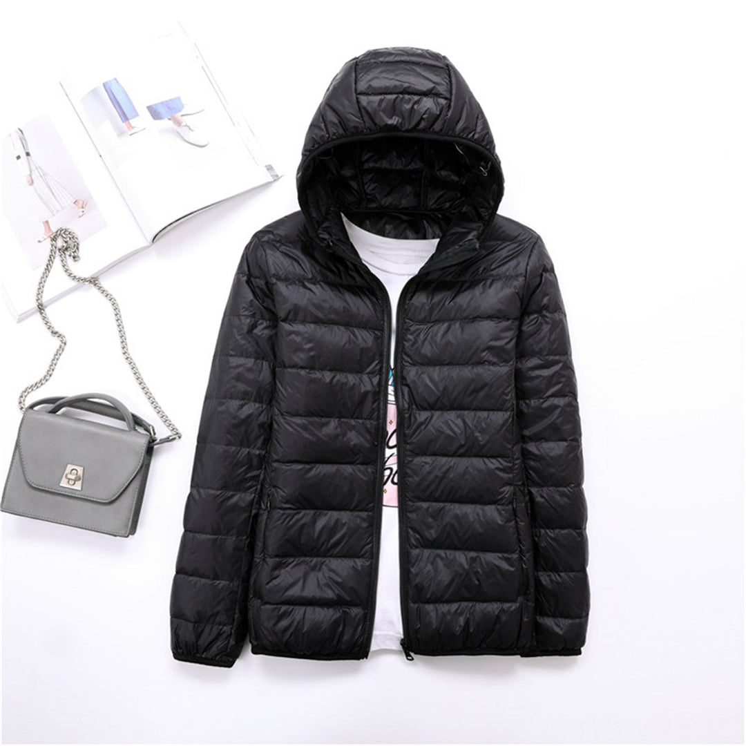 Liyanna | Lightweight Hooded Puffer Jacket in Extended Sizes for Women