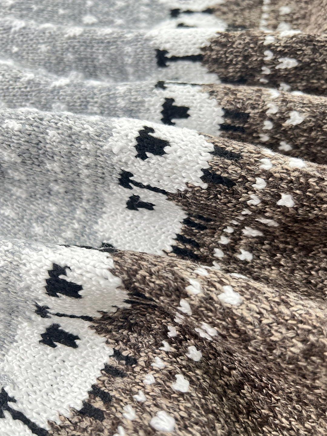 Rosamund | Thick Knit Winter Sweater with Jacquard Pattern for Women