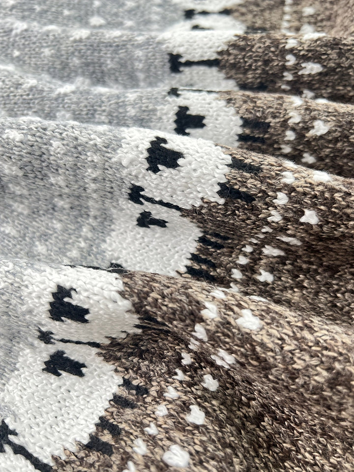 Rosamund | Thick Knit Winter Sweater with Jacquard Pattern for Women