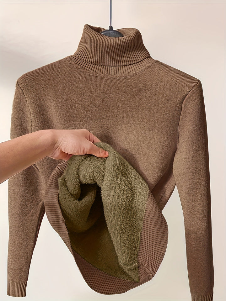 Liora | Soft Touch Turtle Neck Pullover with Relaxed Fit for Women