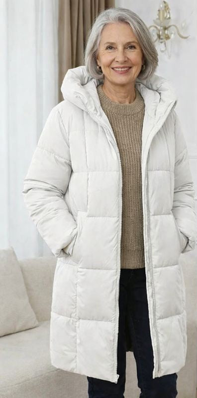 Margot | Hooded Puffer Coat with Premium Down Insulation for Women