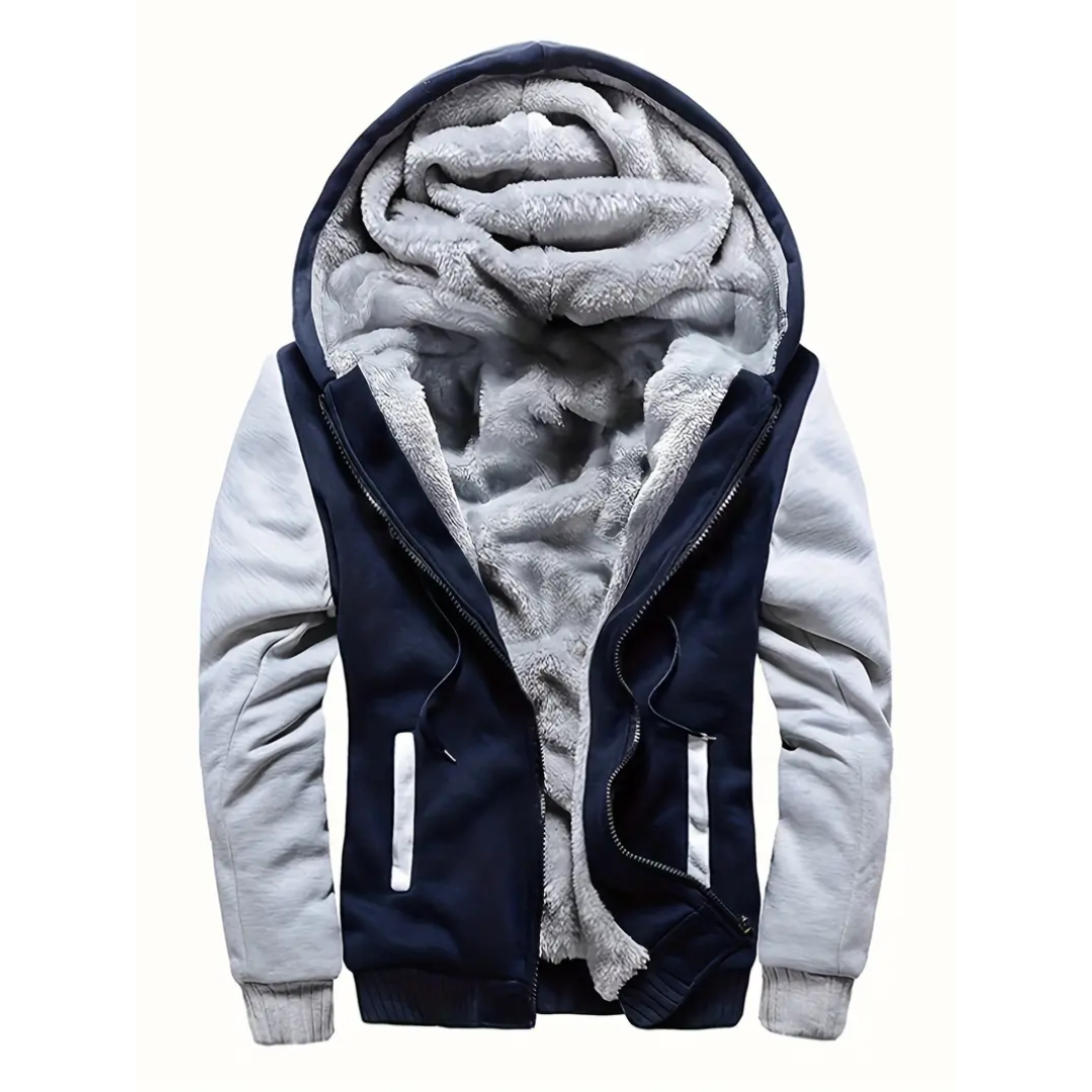 Matthew | Warm Fleece Hooded Jacket