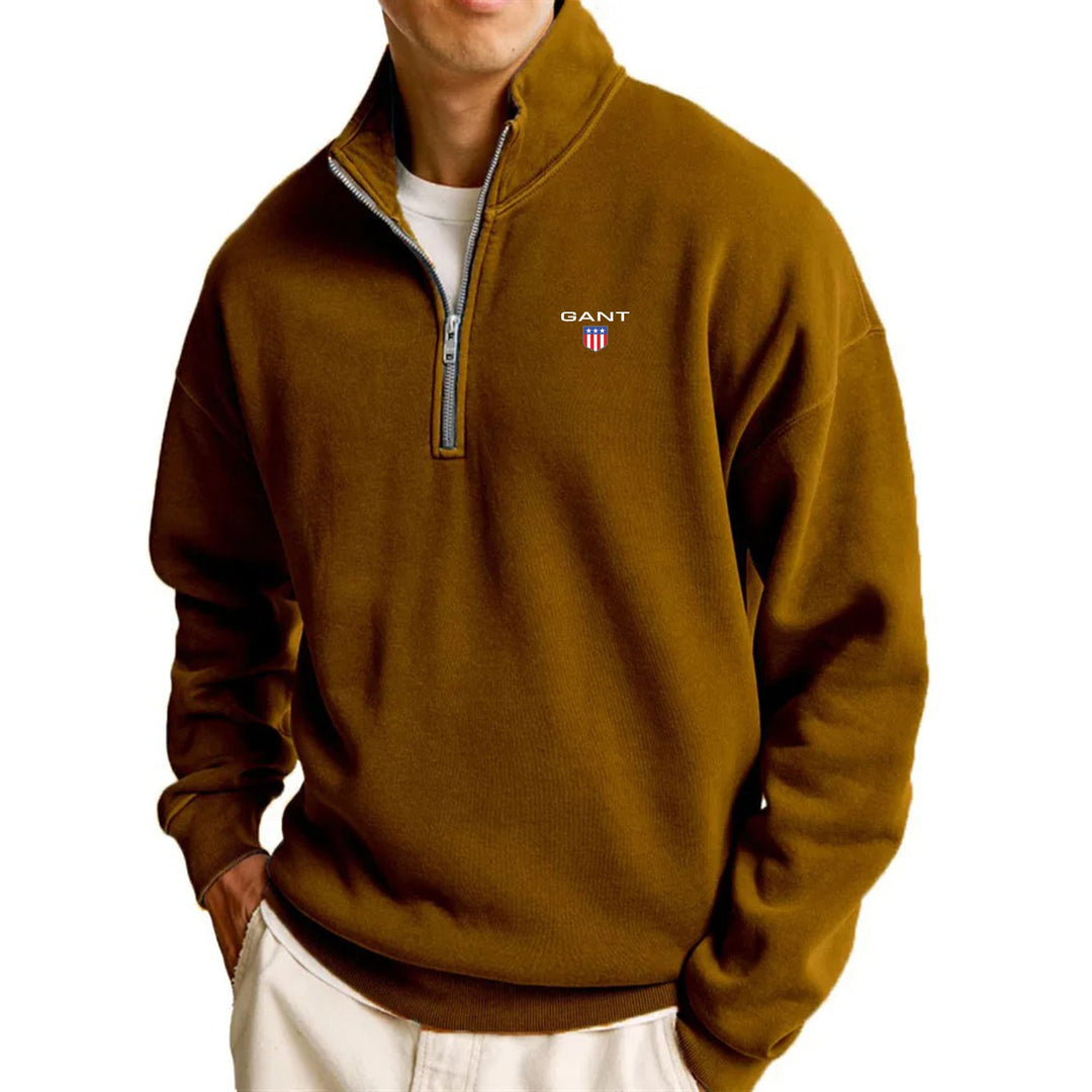 Grant | Half Zip Jumper with Refined Collar and Clean Design for Men