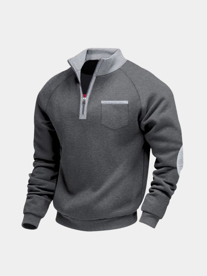 Clayton | Classic Quarter Zip Pullover with Refined Silhouette for Men