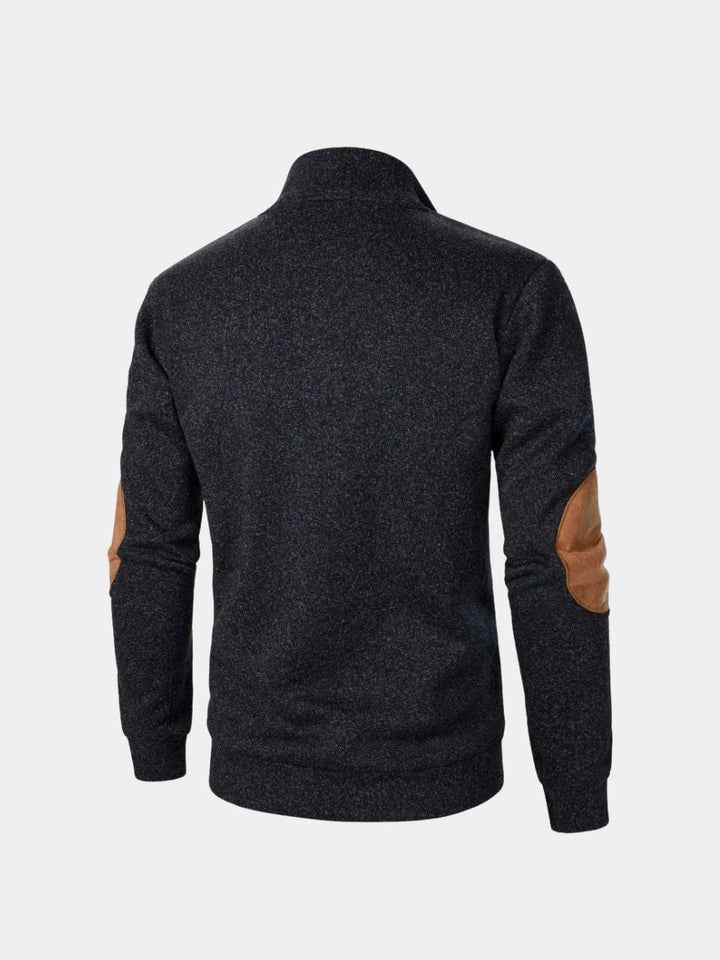 Callum | Heritage Pullover with Contrast Elbow Patches for Men