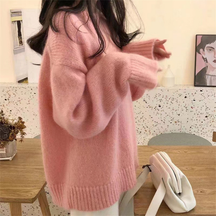 Miola | Casual Round Neck Sweater with Relaxed One Size Cut for Women