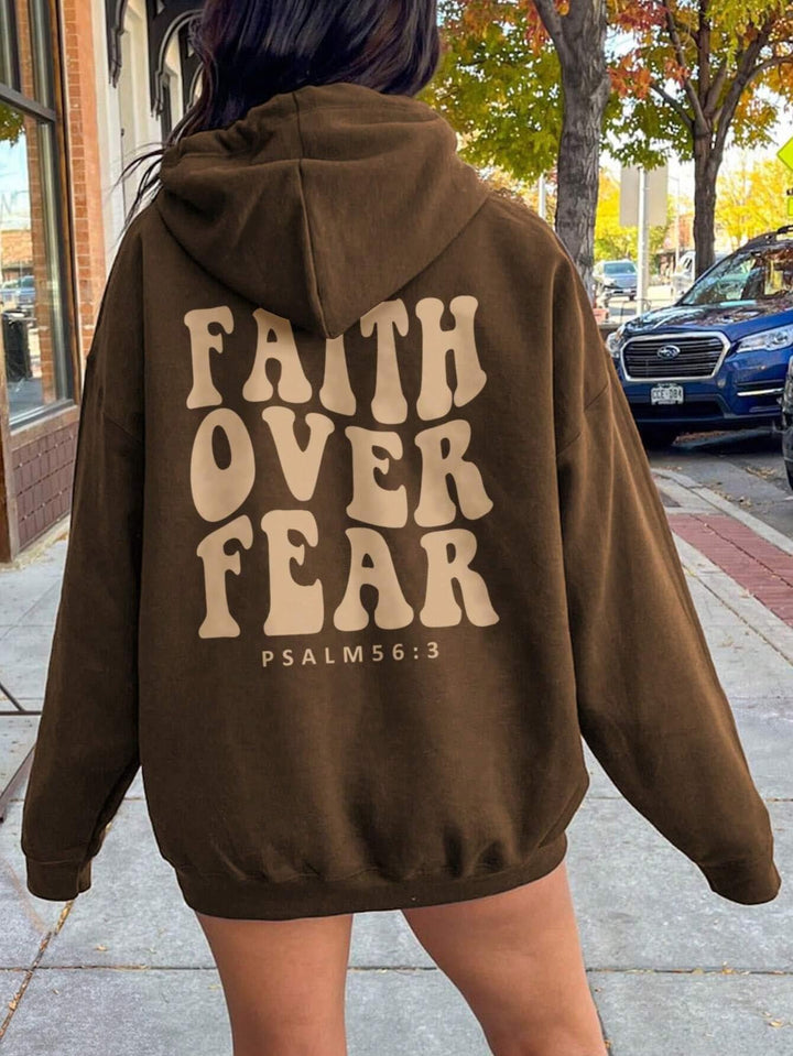 Susannah | Oversized Fleece Hoodie with Bold Back Graphic for Women
