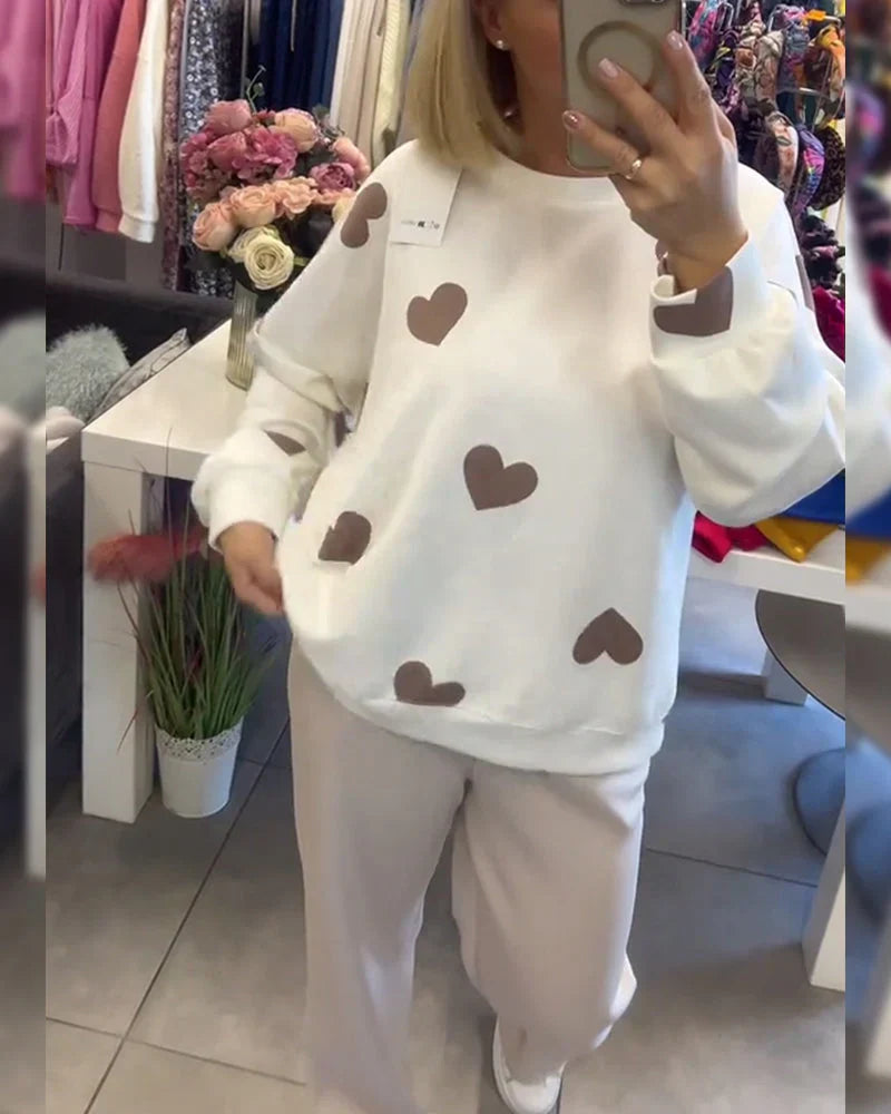 Anais - Sweater With Hearts