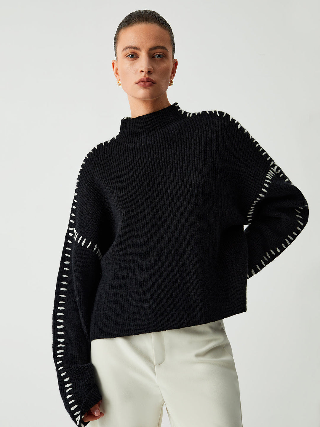 Eliane - Elegant Cutout Sweater