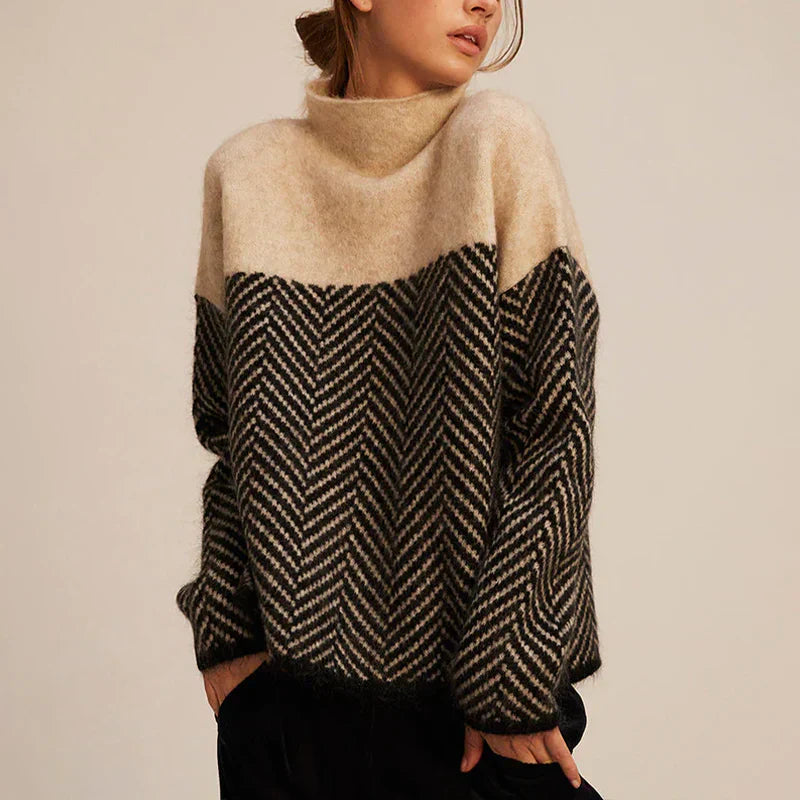 Mira - Elegant Cable Knit Sweater