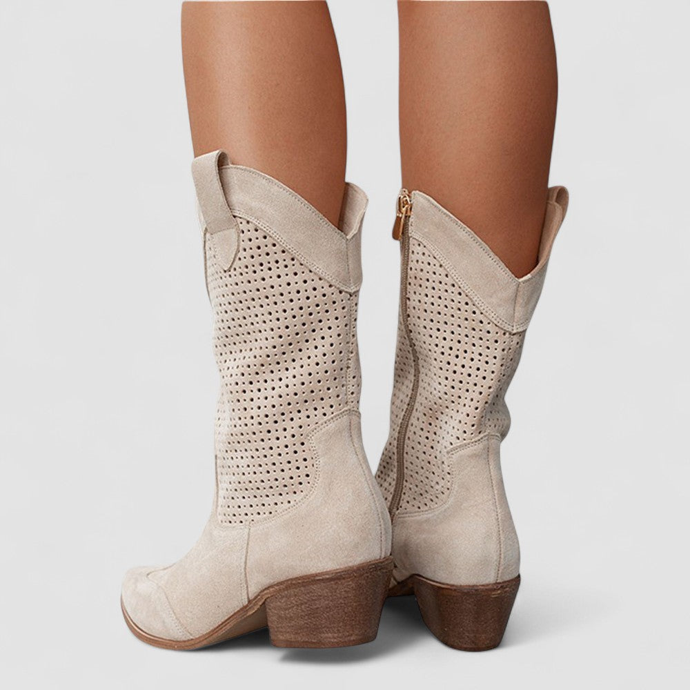 Rachel | Cushioned Western Ankle Boots with Gel Sole for Women