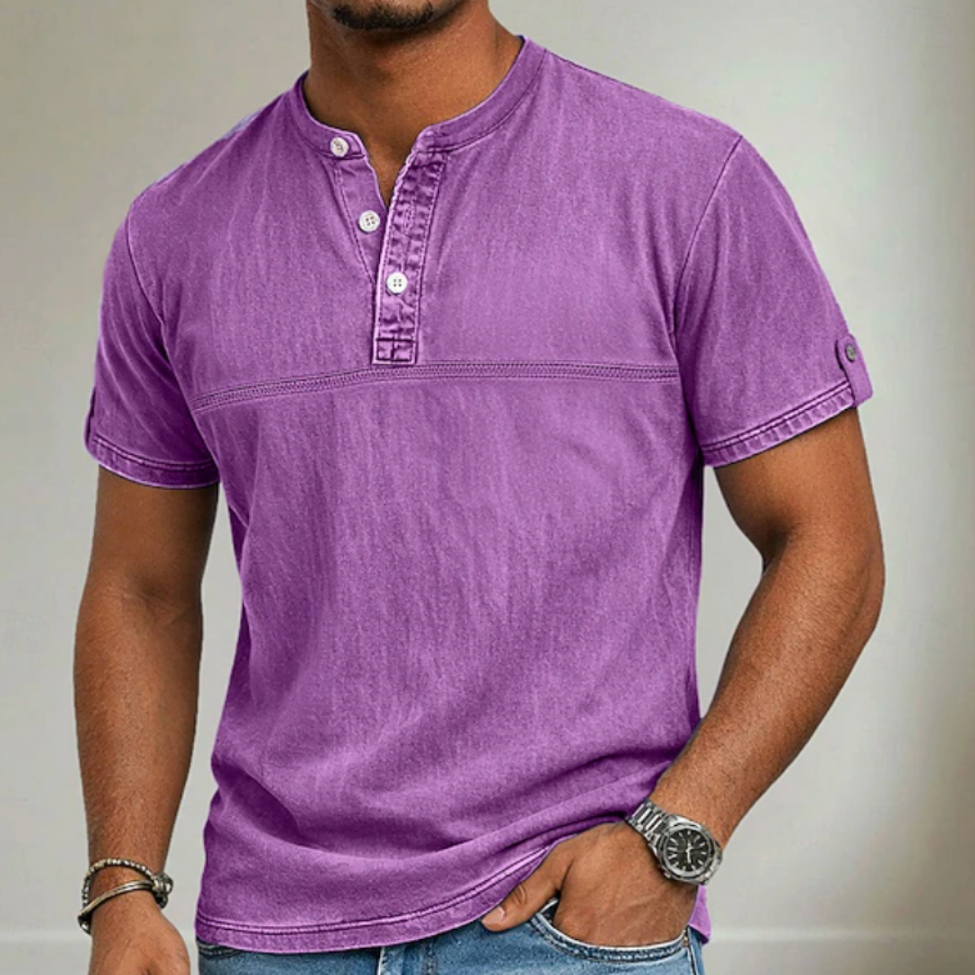 Noah - Stand Collar Short Sleeve
