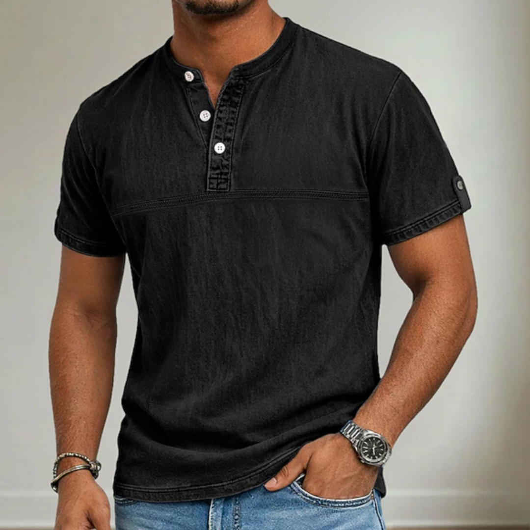 Noah - Stand Collar Short Sleeve