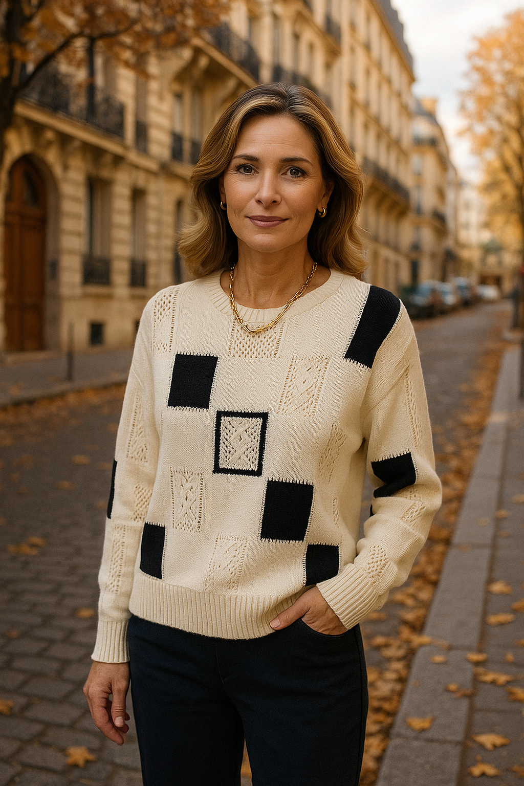 Aymbr - Elegant Graphic Sweater