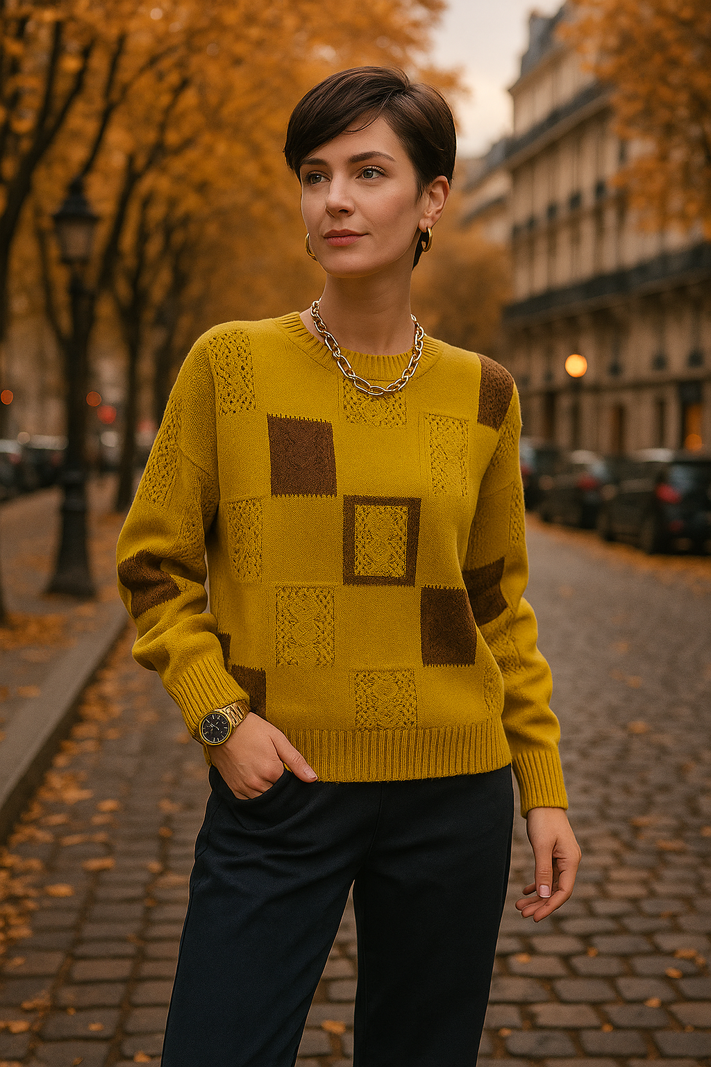 Aymbr - Elegant Graphic Sweater