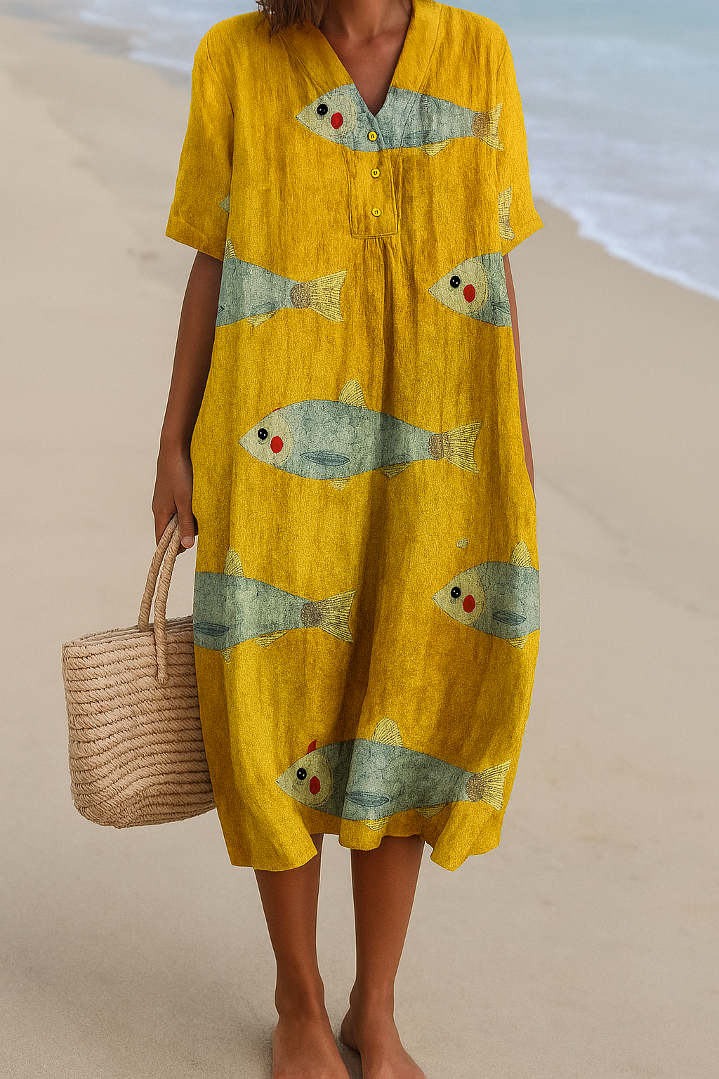 Agnes – Artistically inspired cotton dress