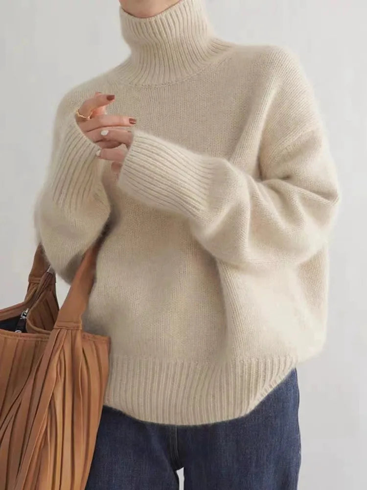Marianne | Luxe Turtleneck Sweater with One Size Relaxed Cut for Women