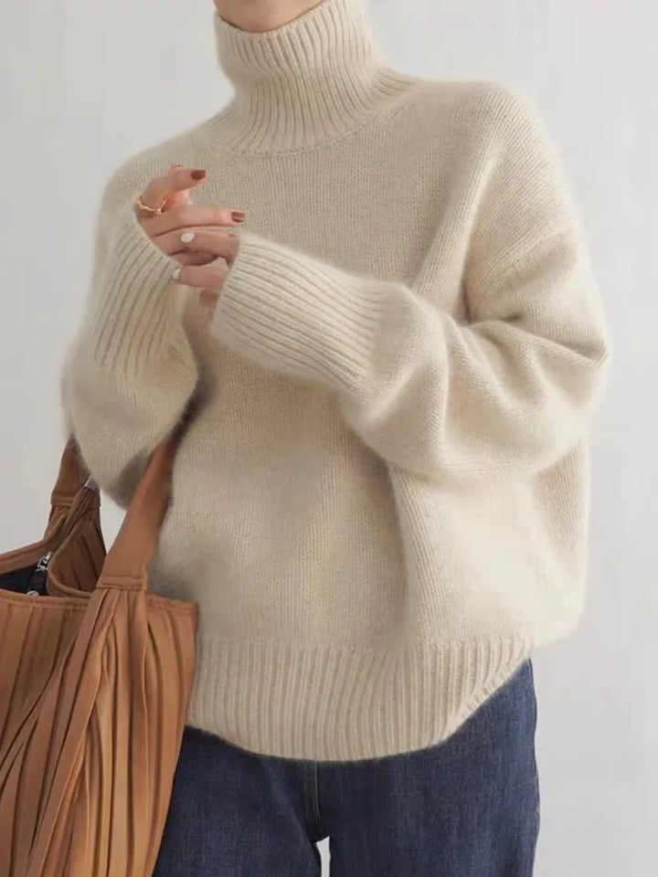 Marianne | Luxe Turtleneck Sweater with One Size Relaxed Cut for Women