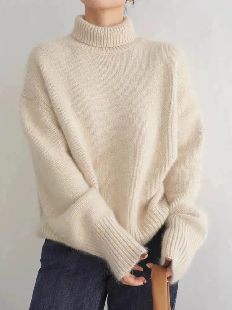Marianne | Luxe Turtleneck Sweater with One Size Relaxed Cut for Women