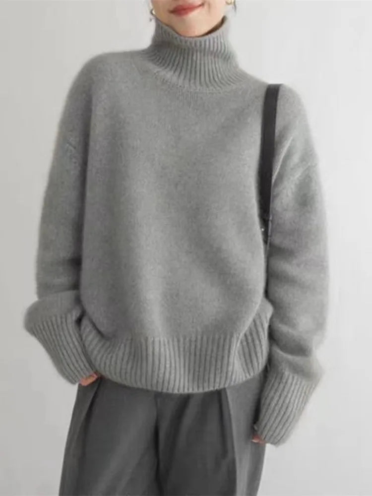 Marianne | Luxe Turtleneck Sweater with One Size Relaxed Cut for Women