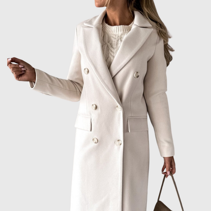 Jolie | Longline Coat with Softly Tailored Structure for Women