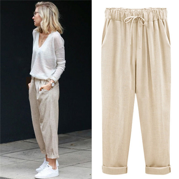 Luisa - Summer Trousers Made Of Cotton Linen